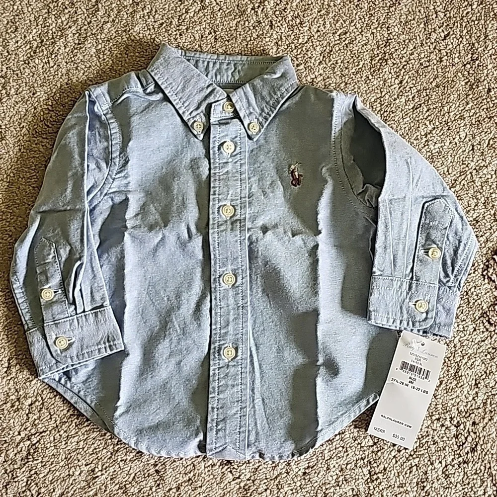 RALPH lauren boys button-down shirt